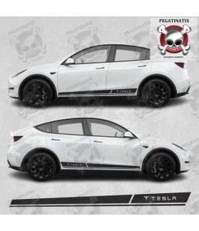 Tesla Model Y side Stripes STICKERS (Compatible Product)