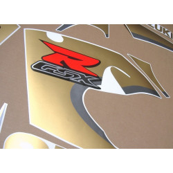 SUZUKI GSX-R 600 SRAD 1996-1999 MATTE GOLD autocollant (Produit compatible)