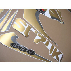 SUZUKI GSX-R 600 SRAD 1996-1999 MATTE GOLD autocollant (Produit compatible)