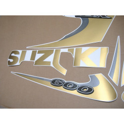 SUZUKI GSX-R 600 SRAD 1996-1999 MATTE GOLD autocollant (Produit compatible)