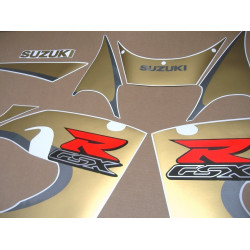 SUZUKI GSX-R 600 SRAD 1996-1999 MATTE GOLD autocollant (Produit compatible)