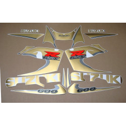 SUZUKI GSX-R 600 SRAD 1996-1999 MATTE GOLD autocollant (Produit compatible)