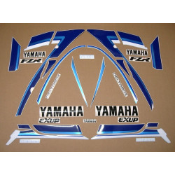 Yamaha FZR 1000 year 1991 - WHITE/BLUE Stickers (Compatible Product)