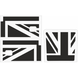 Defender 90 / 110 Union Jack side and Bonnet autocollant  (Produit compatible)