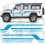 Defender 110 County 1984 - 1986 side Stripes Stickers (Compatible Product)