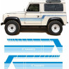 Defender 90 County 1984 - 1986 side Stripes AUTOCOLLANT (Prodotto compatibile)