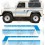 Defender 90 County 1984 - 1986 side Stripes Stickers (Compatible Product)