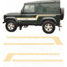 Defender 90 County 1984 - 1986 side Stripes autocollant  (Produit compatible)