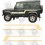 Defender 90 County 1984 - 1986 side Stripes Stickers (Compatible Product)