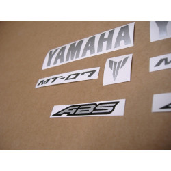 YAMAHA MT-07 YEAR 2015 DARK GREY DECALS (Compatible Product)