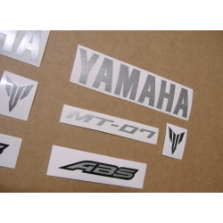 YAMAHA MT-07 YEAR 2016 BLACK DECALS (Compatible Product)