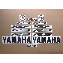 YAMAHA YZF-R3 CUSTOM CARBON FIBER DECALS (Compatible Product)