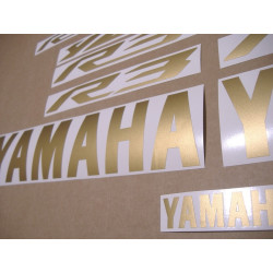 YAMAHA YZF-R3 CUSTOM MATTE GOLD AUTOCOLLANT (Produit compatible)