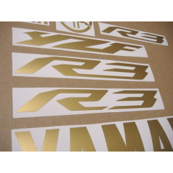 YAMAHA YZF-R3 CUSTOM ORO MATE ADHESIVOS (Producto compatible)