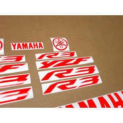 YAMAHA YZF-R3 CUSTOM NEON RED ADESIVO (Produto compatível)