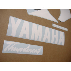 YAMAHA YZF 600R 2003 - BLUE/WHITE ADESIVI (Prodotto compatibile)