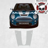 R52 / R53 Cooper S Checkmate Bonnet Stripe ADHESIVOS side Scuttle (Producto compatible)