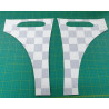 Mini R52 / R53 Cooper S Checkmate side Scuttle ADESIVI (Prodotto compatibile)