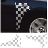 Mini R52 / R53 Cooper S Checkmate side Scuttle AUTOCOLLANT (Produit compatible)