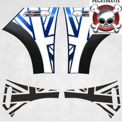 R50 / R53 Cooper S side Scuttle Union Jack ADESIVI (Prodotto compatibile)