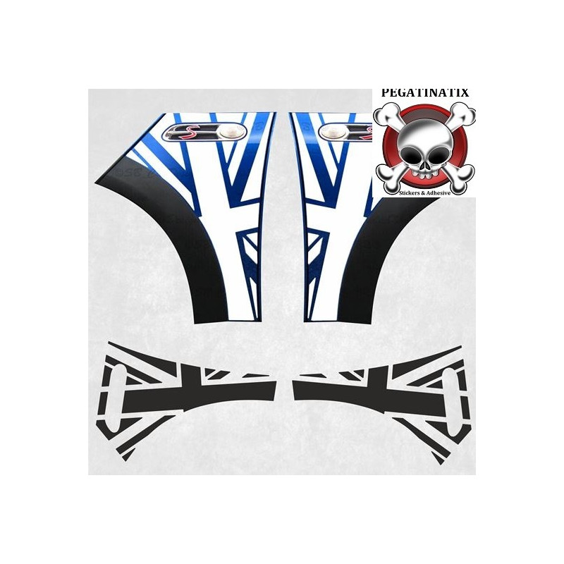 R50 / R53 Cooper S side Scuttle Union Jack AUTOCOLLANT (Produit compatible)
