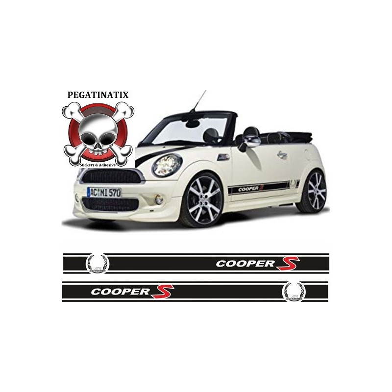 Mini R52 / R53 Cooper S AC Schnitzer side Stripes ADESIVI (Prodotto compatibile)