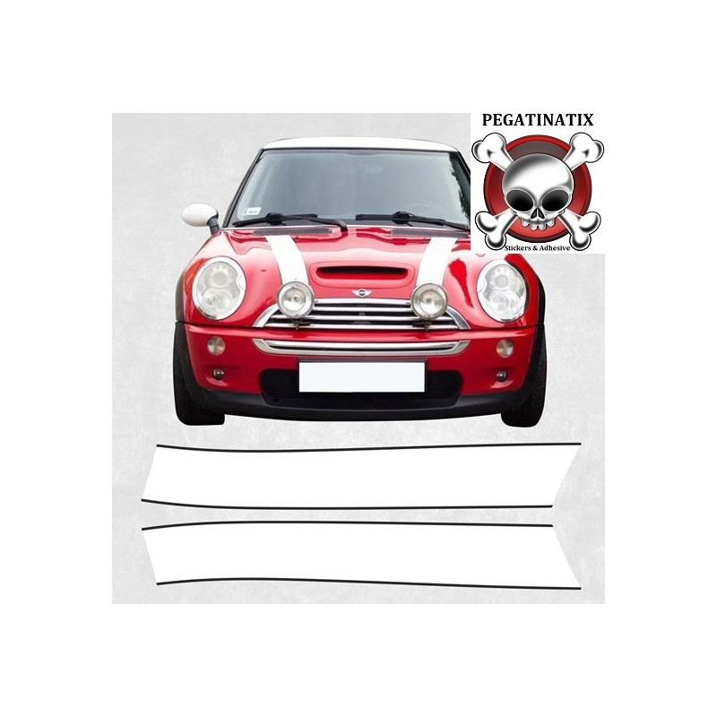 R52 / R53 Cooper S Checkmate Bonnet Stripe ADESIVOS (Produto compatível)