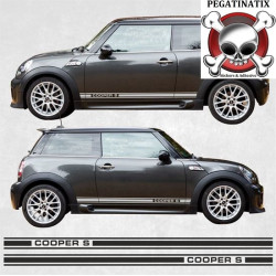 Mini R52 / R53 GT Style side Stripes ADHESIVOS side Scuttle (Producto compatible)
