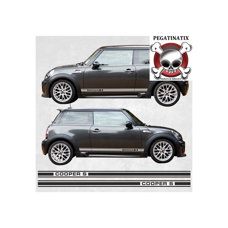 Mini R52 / R53 GT Style side Stripes AUTOCOLLANT (Produit compatible)