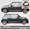 Mini R52 / R53 GT Style side Stripes ADHESIVOS side Scuttle (Producto compatible)