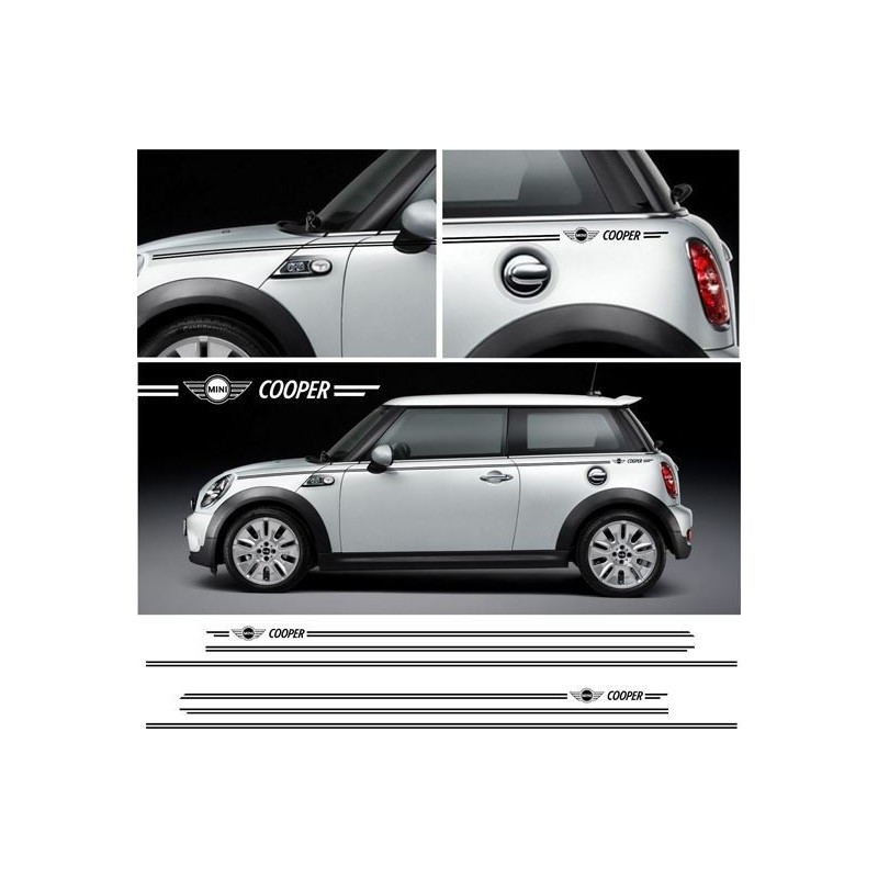 Mini R50 / R52 Cooper side Stripes AUFKLEBER  (Kompatibles Produkt)