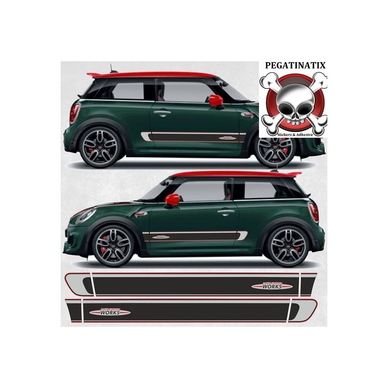 Mini R50 / R52 Cooper side Stripes AUTOCOLLANT (Produit compatible)