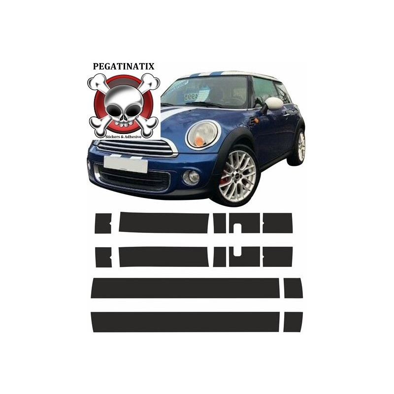 Mini R56 Cooper / One / D Viper Stripe ADHESIVOS side Scuttle (Producto compatible)