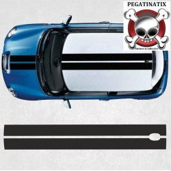 Mini R56 Cooper S Dual Sport Roof Stripes ADESIVI (Prodotto compatibile)