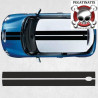 Mini R56 Cooper S Dual Sport Roof Stripes ADHESIVOS (Producto compatible)