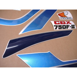 HONDA CBX 750F AÑO 1987 WHITE/BLUE aufkleber (Kompatibles Produkt)