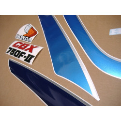 HONDA CBX 750F AÑO 1987 WHITE/BLUE aufkleber (Kompatibles Produkt)