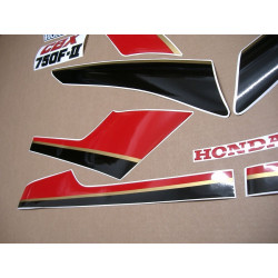 HONDA CBX 750F AÑO 1986 - WHITE/RED/BLACK adhesivos (Producto compatible)