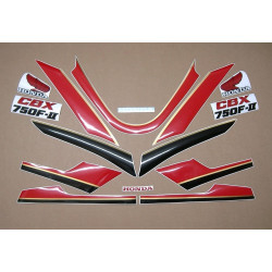 HONDA CBX 750F AÑO 1986 - WHITE/RED/BLACK adesivi (Prodotto compatibile)