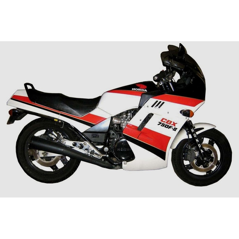 HONDA CBX 750F AÑO 1986 - WHITE/RED/BLACK adesivi (Prodotto compatibile)