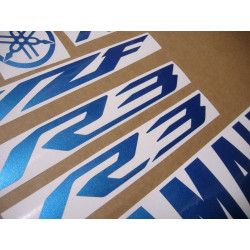 YAMAHA YZF-R3 CUSTOM PEARL BLUE DECALS (Compatible Product)