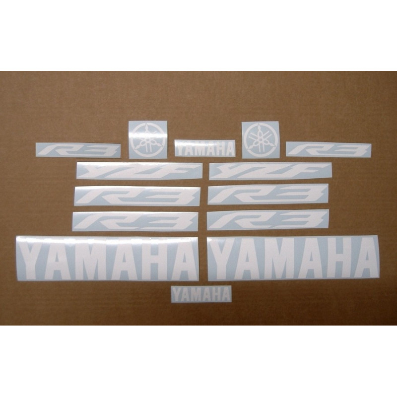 YAMAHA YZF-R3 CUSTOM white AUFKLEBER (Kompatibles Produkt)