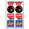 Aprilia medium Decal set 16x26 cm Laminated