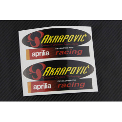 AKRAPOVIC aprilia exhaust decals stickers 2 pcs HEAT PROOF! 