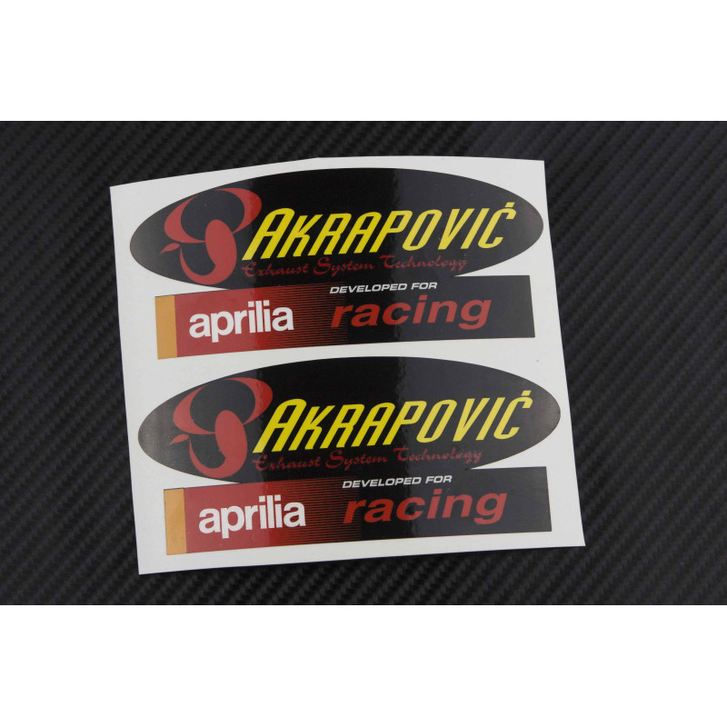 AKRAPOVIC aprilia exhaust decals stickers 2 pcs HEAT PROOF! 