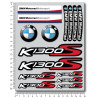 BMW Motorrad K1300S 2 parts motorcycle sticker set Laminated 22 pcs.