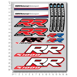 BMW Motorrad S1000RR 2 parts motorcycle sticker set Laminated 22 pcs