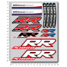 BMW Motorrad S1000RR 2 parts motorcycle sticker set Laminated 22 pcs