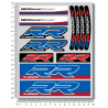 BMW Motorrad S1000RR 2 parts motorcycle sticker set Laminated 22 pcs