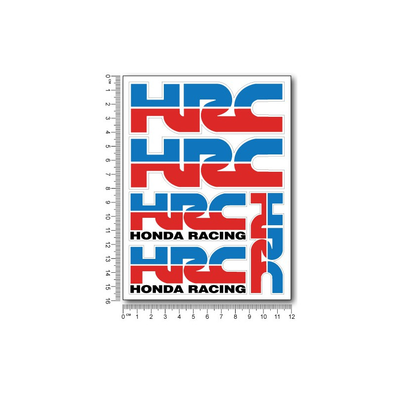 HRC Repsol small Decal set 12x16 cm Laminated